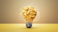 Illuminate Creativity: From Yellow Scrap Paper to Virtual Lightbulb. Generative AI