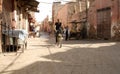 Journey through the streets of Marrakech in Morocco Royalty Free Stock Photo