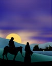 Journey to Bethlehem color Royalty Free Stock Photo