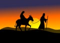 Journey to Bethlehem Royalty Free Stock Photo