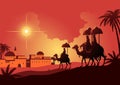 Journey to Bethlehem. Three wise man