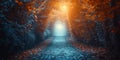 Journey To Spiritual Enlightenment Symbolic Path Of Deepening Divine Faith Royalty Free Stock Photo