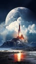 Journey to the Stars: A Spectacular Space Shuttle Launch on a Ro