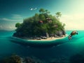 Journey to Turtle Island: Let the Captivating Picture Transport You to a World of Natural Splendor