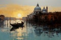 journey to Venice with this canvas painting, capturing the timeless allure of the city\'s waterways and architecture.