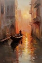 journey to Venice with this canvas painting, capturing the timeless allure of the city\'s waterways and architecture.