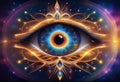 Journey Toward Spiritual Awakening through the Radiant Eye of Wisdom