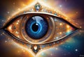 Journey Toward Spiritual Awakening through the Radiant Eye of Wisdom