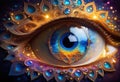 Journey Toward Spiritual Awakening through the Radiant Eye of Wisdom
