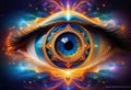Journey Toward Spiritual Awakening through the Radiant Eye of Wisdom
