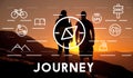 Journey Vacation Holiday Travel Compass Concept