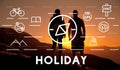 Journey Vacation Holiday Travel Compass Concept