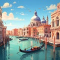 Venetian Serenity: Abstract Glimpses of Venice