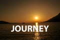 journey on sunrise Royalty Free Stock Photo