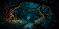 Journeying through mystical landscapes and enchanted forests Generative AI