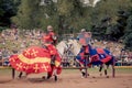 Jousting at Warwick Castle Royalty Free Stock Photo