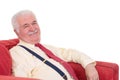 Jovial senior man with a lovely beaming smile Royalty Free Stock Photo