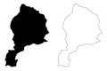 Jowzjan Province map vector