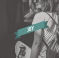 Joy Appreciate Enjoyment Life Concept Royalty Free Stock Photo