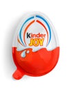 Kinder Surprise Chocolate Eggs On White Background