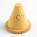 JOY 30 flat bottom cake cone isolated on white