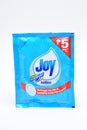 Joy with safeguard diswashing liquid in the Philippines Royalty Free Stock Photo