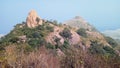 Jaychandi Pahar Hills, in Purulia, West Bengal, India. Royalty Free Stock Photo