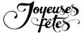 Joyeuses Fetes - Royalty Free Stock Photo
