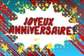 Joyeux Anniversaire! Happy Birthday in French