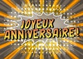 Joyeux Anniversaire! Happy Birthday in French