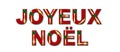 Joyeux Noel Holiday Gift Text Background Royalty Free Stock Photo