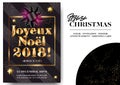 Joyeux Noel 2018 Merry Christmas in French.