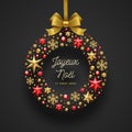 Joyeux noÃ«l - Christmas greetings in French. Royalty Free Stock Photo