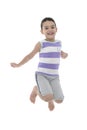 Joyful Active Boy Jumping With Joy Royalty Free Stock Photo