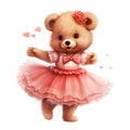 Joyful bear dancer graphics