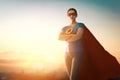 Woman in superhero costume Royalty Free Stock Photo