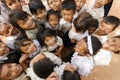 Joyful Cambodian kid group