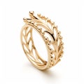 Joyful Celebration Of Nature: Yellow Gold Leaf Ring Inspired By Lee Broom