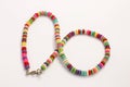 Joyful Colors of Jewelery Beads Multi Colored Chain Collection Royalty Free Stock Photo