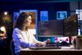 Joyful cybersecurity expert happy after finding security vulnerabilities
