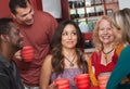 Joyful Diverse Adults with Coffee