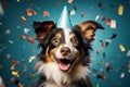 joyful dog, AI generated Royalty Free Stock Photo