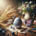 Joyful Easter: Table Setting with Handcrafted Beauty