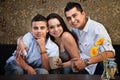 Joyful Hispanic Family Royalty Free Stock Photo