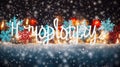 joyful holiday typography