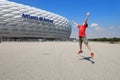 Joyful jump, Allianz Arena Stadium, Munich MÃÂ¼nchen, Bavaria Bayern, Germany Deutschland