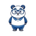 Joyful Panda in Teaching Royalty Free Stock Photo