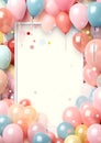 Joyful party frames for art lovers Royalty Free Stock Photo