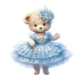 Joyful teddy tutu pose Royalty Free Stock Photo