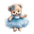 Joyful teddy tutu pose Royalty Free Stock Photo
